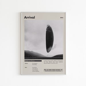 Ankunft 2016 Film Poster | Minimalistisches Filmplakat | Sci-Fi Film Poster | Benutzerdefinierte Film Druck | Wand Kunst Druck | Wohnkultur | Paar Geschenk