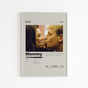 Mommy Film Poster | Minimalistisches Filmplakat | Xavier Dolan Film | Wand Kunst Druck | Wohnkultur | Wohnzimmer Poster | Paar Geschenk
