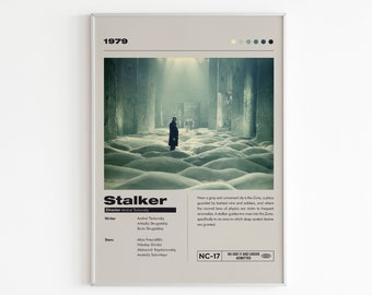 Stalker Movie Poster | Minimalist Movie Poster | Andrei Tarkovsky | Custom Movie Print | Wall Art Print | Home decor |Couple Gift