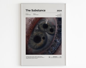 Der Stoff Filmposter | Sci-Fi Horror Wandkunst | Minimalistisches Filmplakat | Wand Kunst Druck | Futuristisches Kino Poster Home Dekor