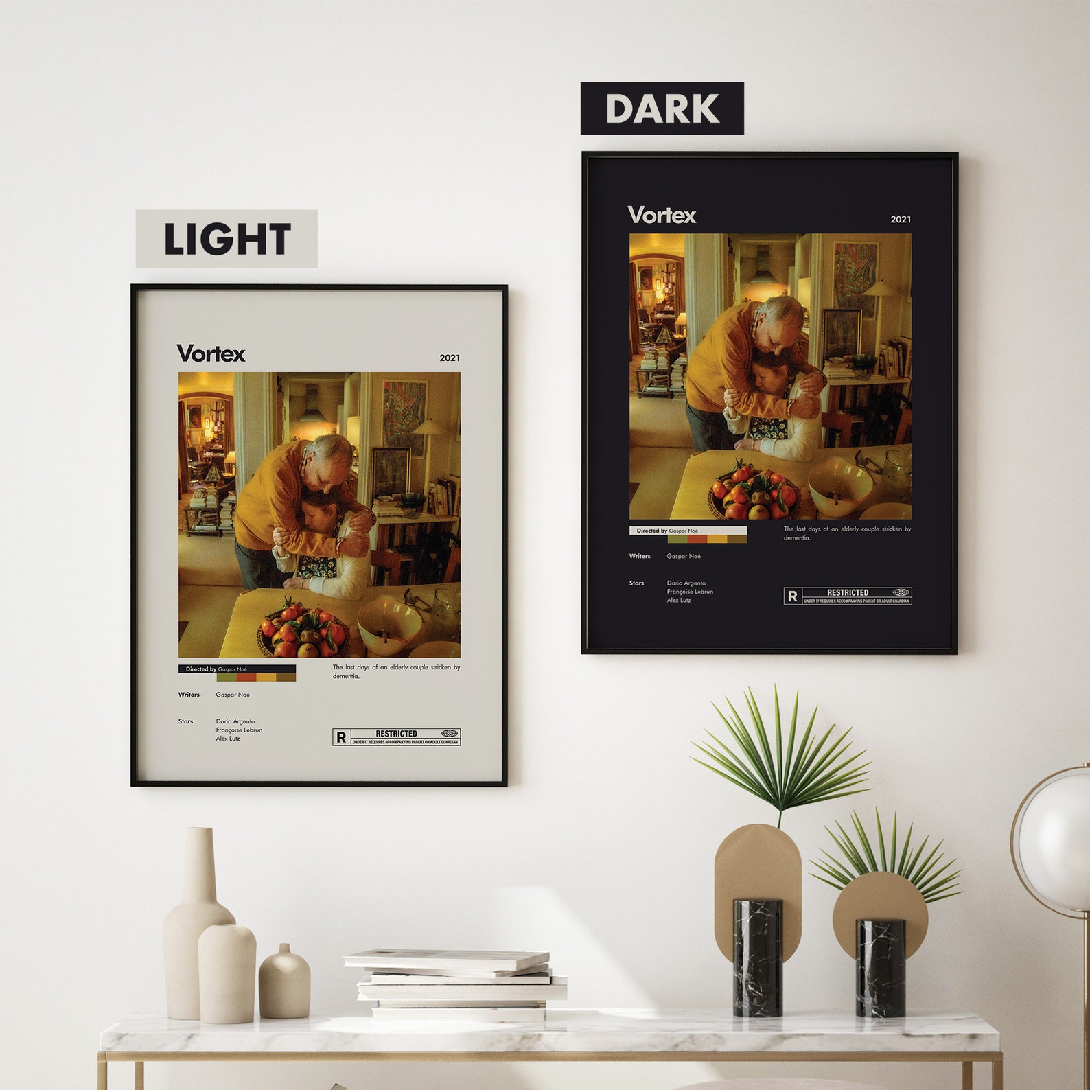 Vortex Movie Poster | Minimalist Movie Poster | Gaspar Noe | Custom ...