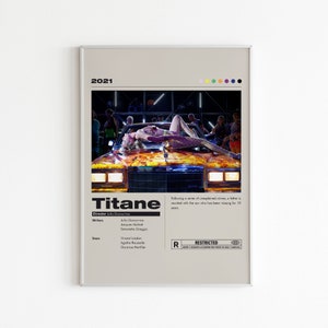 Titane Movie Poster | Minimalist Movie Print | Queer Movie Poster | Cult Movie Poster | Wall Art Print | Home Decor | Couple Gift Idea