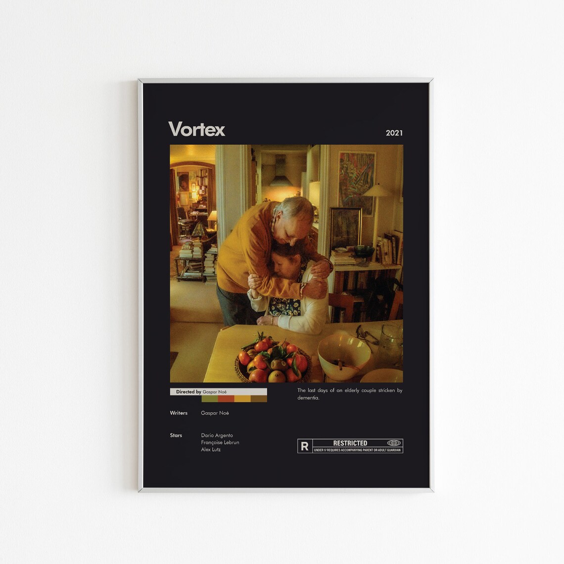 Vortex Movie Poster | Minimalist Movie Poster | Gaspar Noe | Custom ...