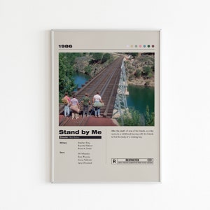 Stand By Me Film Poster | Minimalistisches Filmplakat | Vintage Film Poster | Benutzerdefinierte Film Druck | Wand Kunst Druck | Wohnkultur | Paar Geschenk