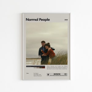 Normal People TV-Serie Poster | Minimalistisches Filmplakat | Paul Mescal | Benutzerdefinierte Film Druck | Wand Kunst Druck | Wohnkultur | Paar Geschenk