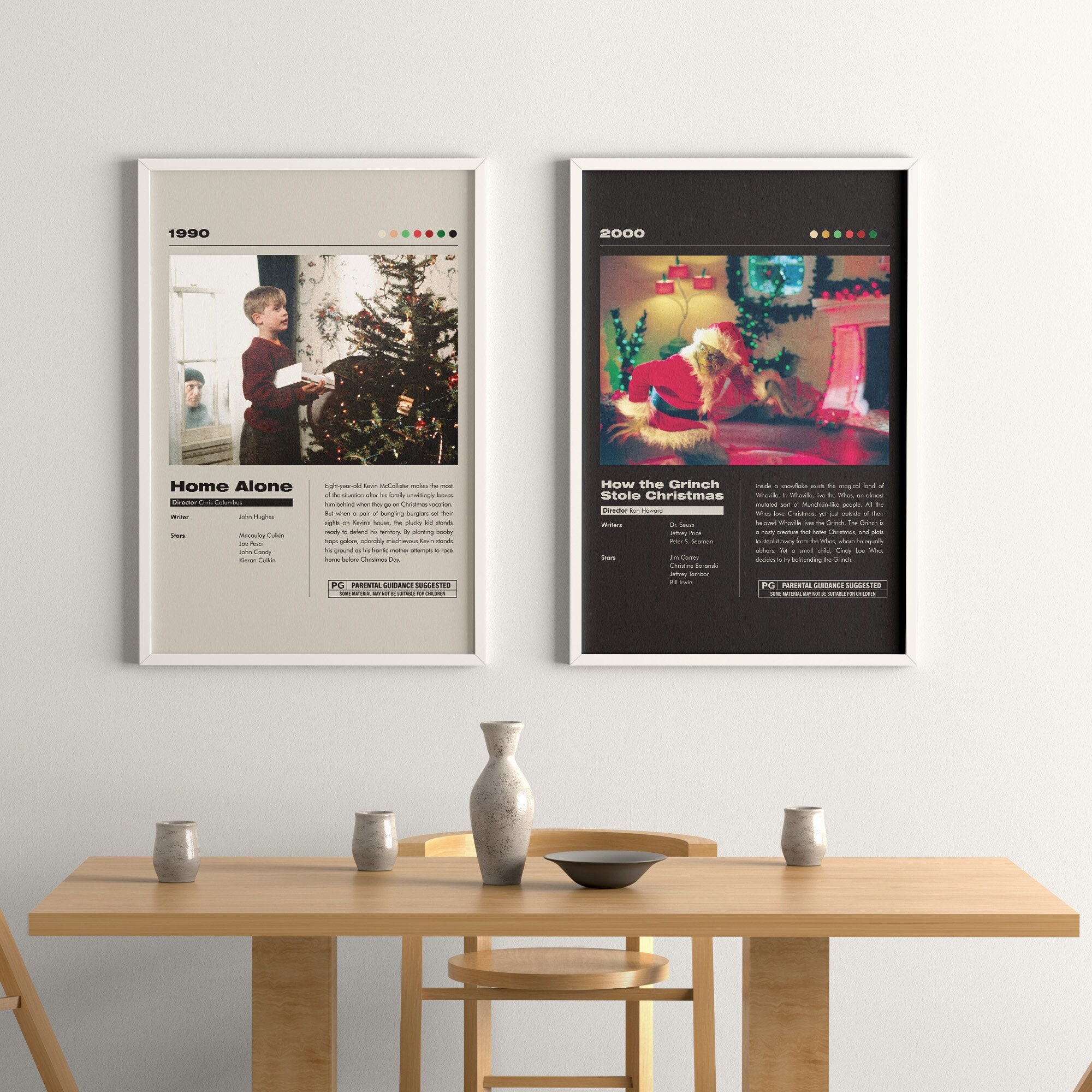 Home Alone Set of 2 Movie Poster Minimalist Movie Poster - Etsy