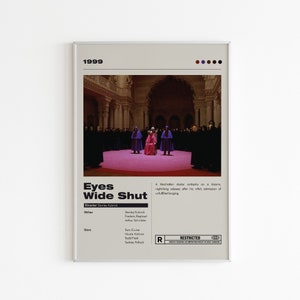 Eyes Wide Shut Poster | Minimalistisches Filmplakat | Stanley Kubrick | Benutzerdefinierte Film Druck | Wand Kunst Druck | Paar Geschenk