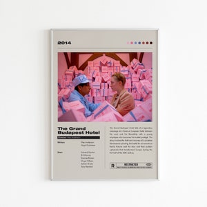 The Grand Budapest Hotel Movie Poster: Wes Anderson Film Print