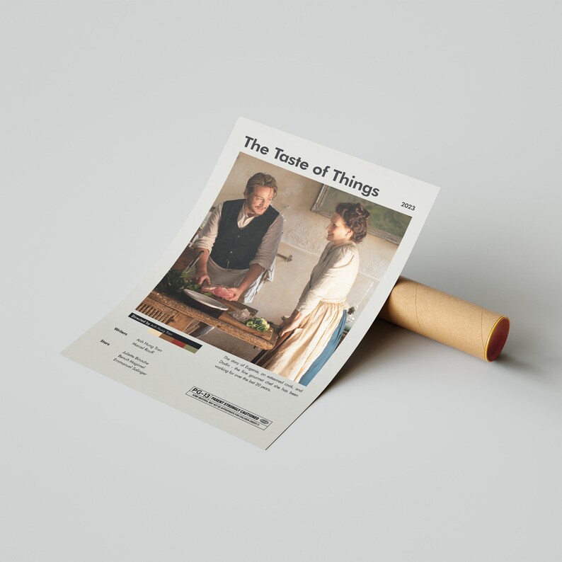 The Taste of Things Poster Minimalist Movie Poster Juliette Binoche