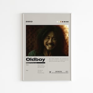 Oldboy Movie Poster: Minimalist Wall Art Print
