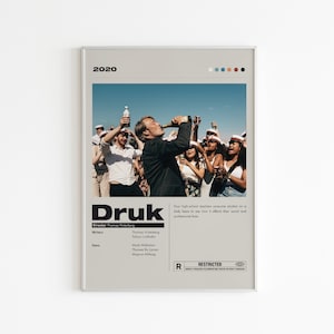 Noch ein rundes &#39;&#39;betrunken&#39;&#39;Movie Poster | Minimalistisches Filmplakat | Mads Mikkelsen | Benutzerdefinierte Film Druck | Wand Kunst Druck | Wohnkultur | Geschenk