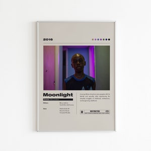 Moonlight Movie Poster: Minimalist Oscar Winner Film Print