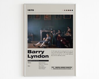 Barry Lyndon Movie Poster | Stanley Kubrick Film Print
