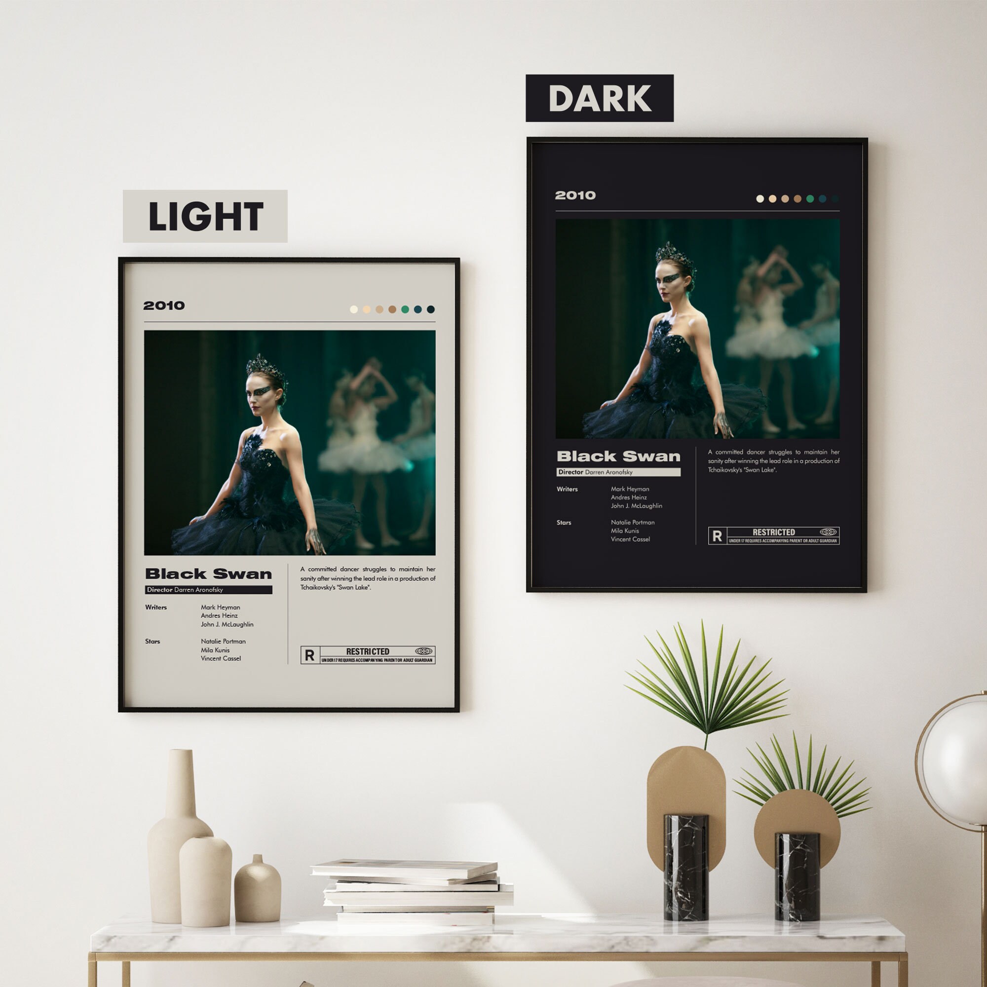 Black Swan Movie Poster Minimalist Movie Poster Natalie - Etsy