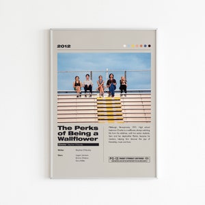 The Perks of Being a Wallflower Movie Poster: Minimalist Wall Art Print