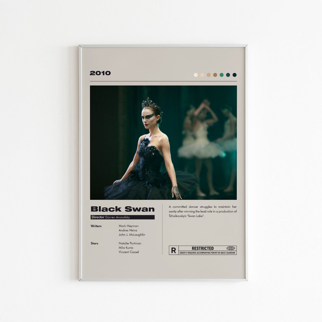 Black Swan Movie Poster | Minimalist Movie Poster | Natalie Portman ...