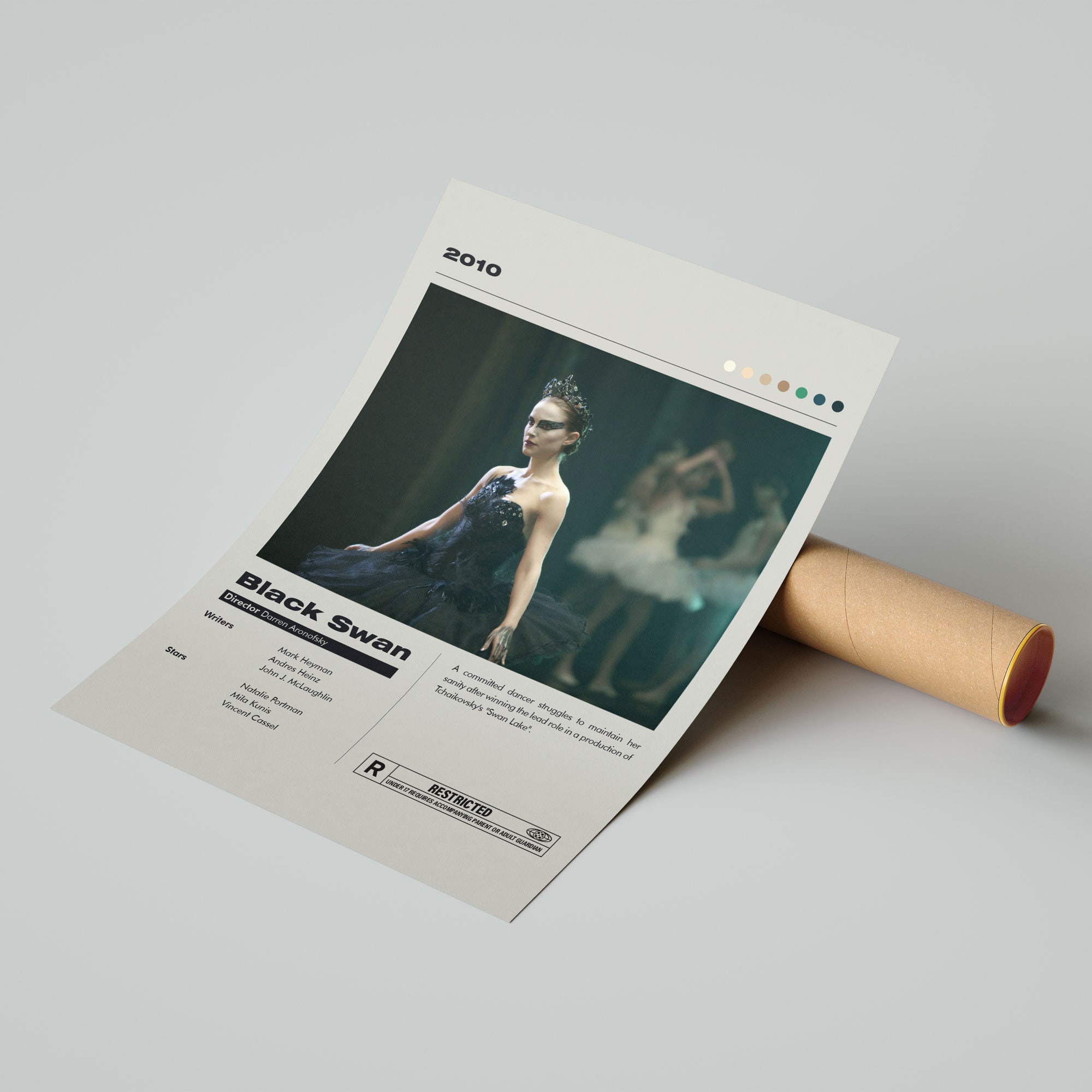 Black Swan Movie Poster Minimalist Movie Poster Natalie - Etsy