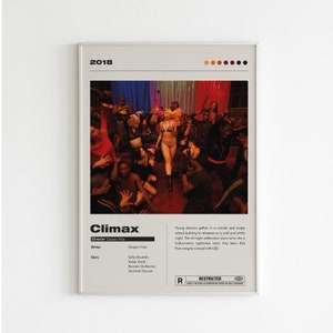 Climax Movie Poster | Minimalist Movie Poster | Climax Print | Gaspar Noe | Custom Movie Print | Wall Art Print | Home decor | Gift for Him