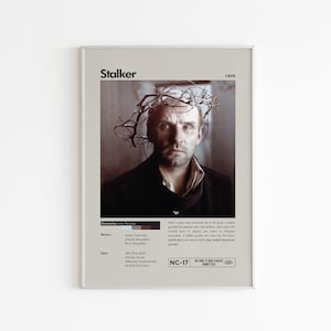 Stalker Movie Poster | Minimalist Movie Poster | Andrei Tarkovsky Movie | Custom Movie Print | Wall Art Print | Home decor | Couple Gift