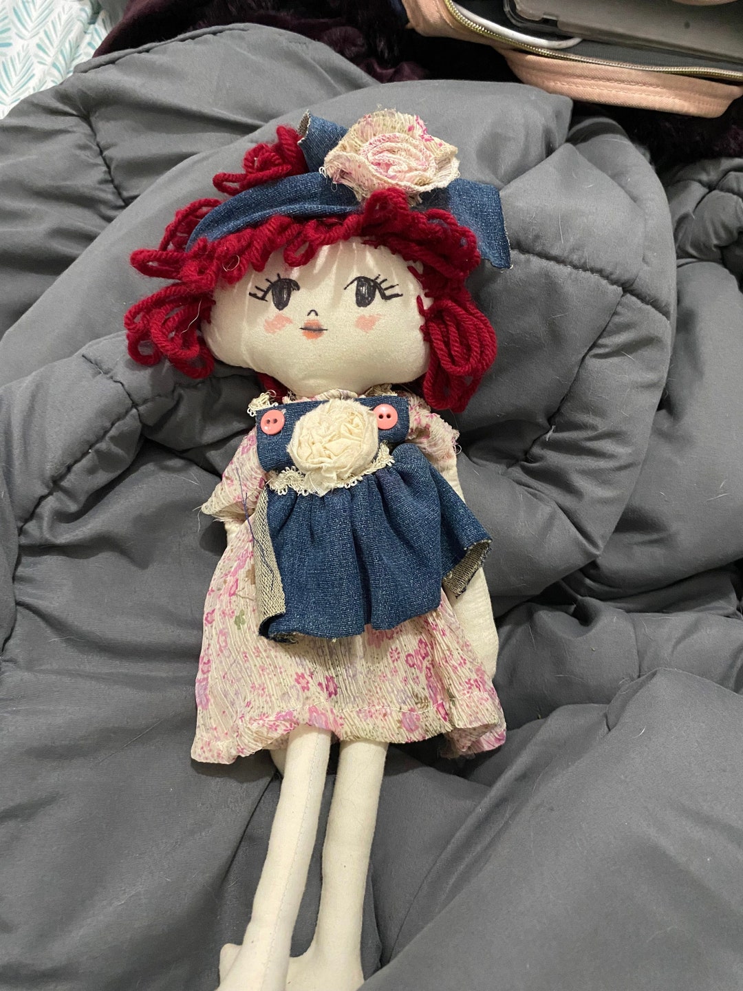 Handmade Rag Doll - Etsy