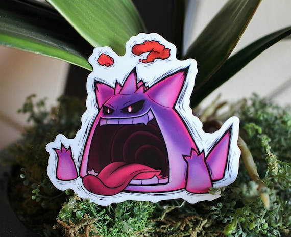 Shiny Gigantamax Gengar Sticker (clear background)