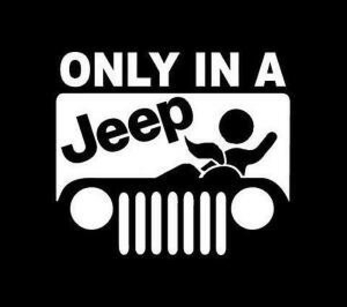 Jeep funny Car Decal Car Window Bumper Vinyl Decal Sticker Etsy