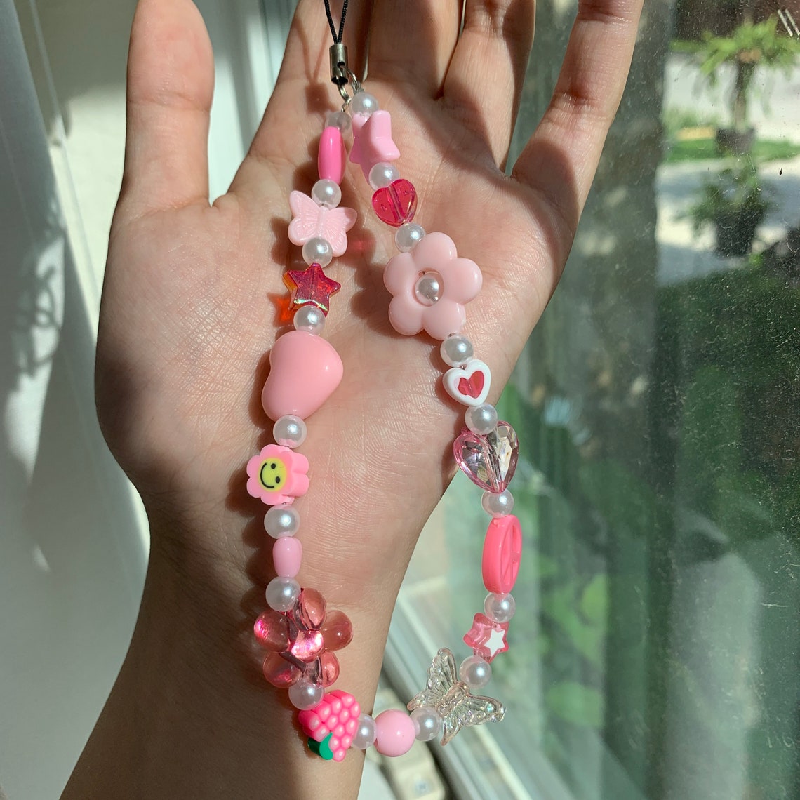 Pink PHONE CHARM STRAP Etsy