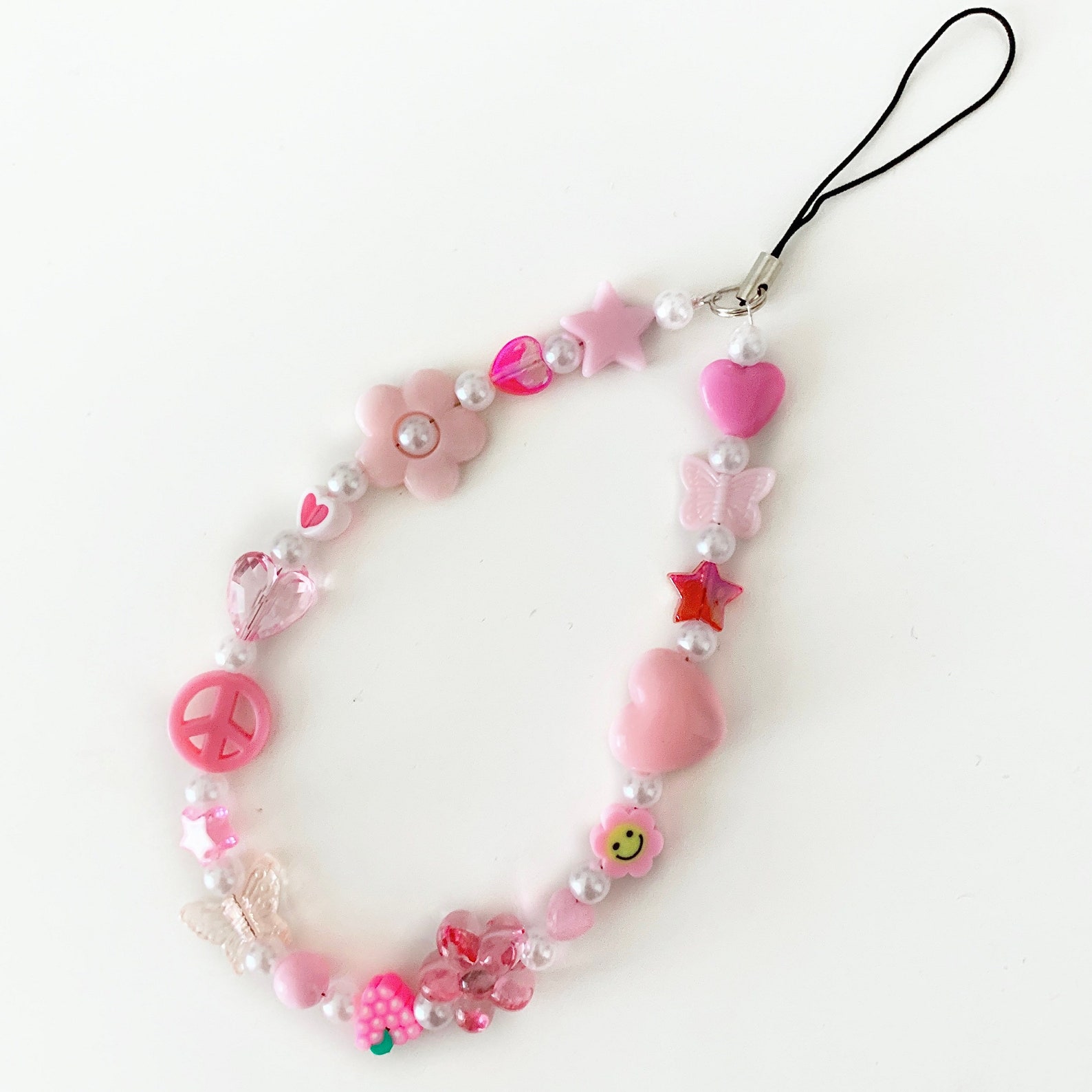 Pink PHONE CHARM STRAP Etsy