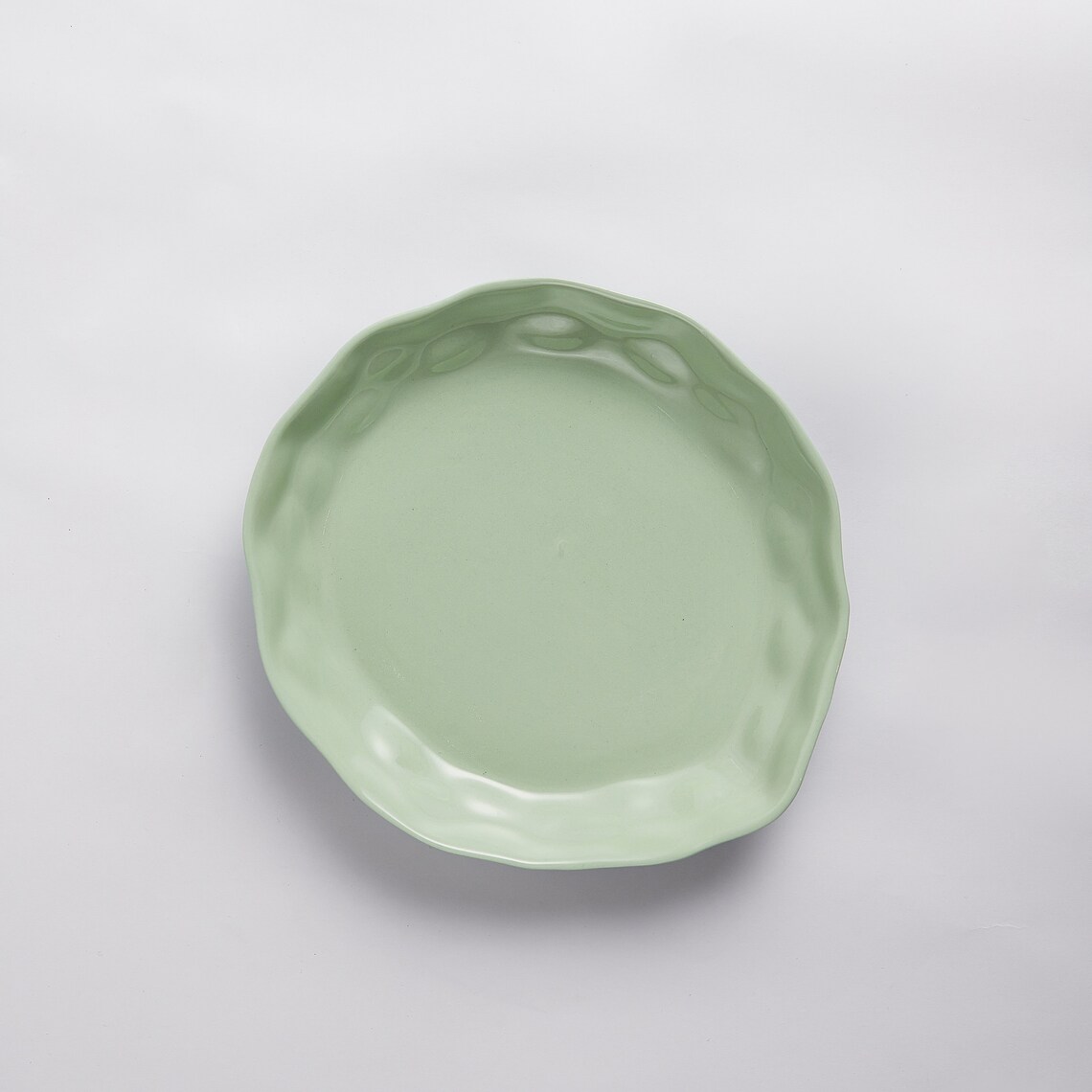 Green Ceramic Dessert Plate Side Plate Small Plate Salad Etsy UK