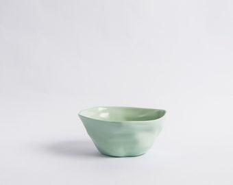Green Ceramic Rice Bowl| Breakfast Bowl|Cereal Bowl| Soup Bowl| Tableware| Dinnerware| Kitchen Decor| Housewarming Gift| Gift For Woman