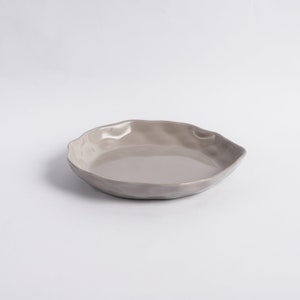 Gray Ceramic Dessert Plate| Side Plate| Small Plate| Salad Plate| Tableware| Dinnerware| Kitchen Decor| Housewarming Gift| Gift For Woman