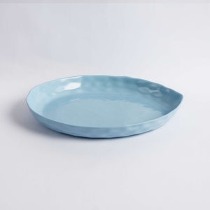 Blue Ceramic Dinner Plate| Side Plate| Large Plate| Pasta Plate| Tableware| Dinnerware| Kitchen Decor| Housewarming Gift| Gift For Woman
