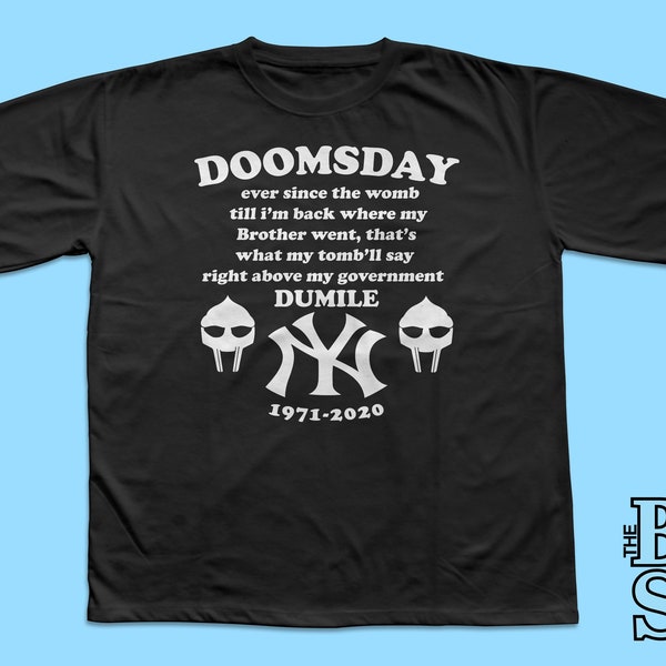 MF DOOM Dooms Day Retro Style 90s Rap Shirt. MF Doom 420 Dooms Day Shirt. 90s Wu Tang, Mf Doom Merch. Fast Shipping. New York Big L Rap East