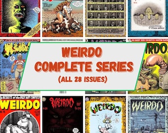 Complete Weirdo Magazine Series by Robert Crumb – 28 Vintage Underground Comics (1981-1993)
