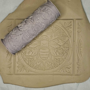 Bee Blossom Clay Tile Roller