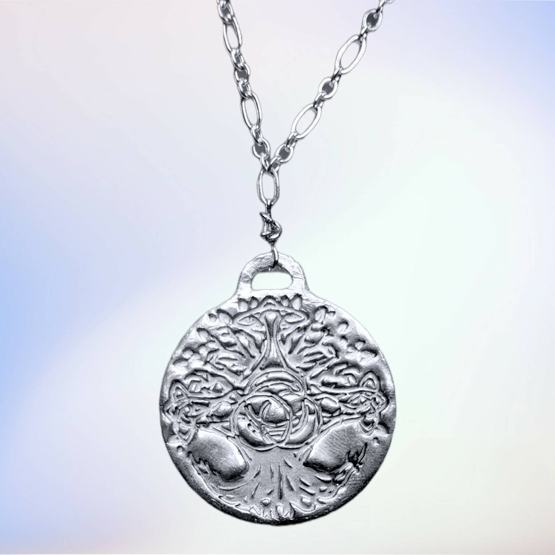 Sterling Silver Elden Ring Erd Tree Necklace Etsy