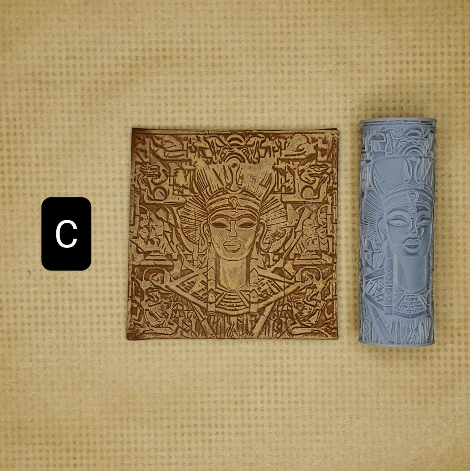 Clay Tile Rollers Ancient Egyptian Tiles Etsy