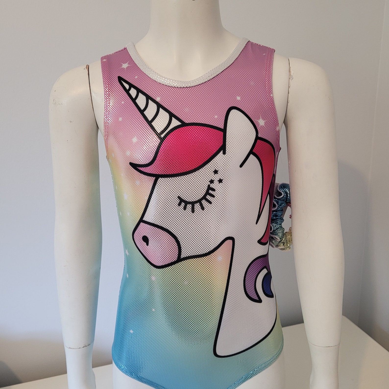 Unicorn rainbow gymnastics leotard | Etsy