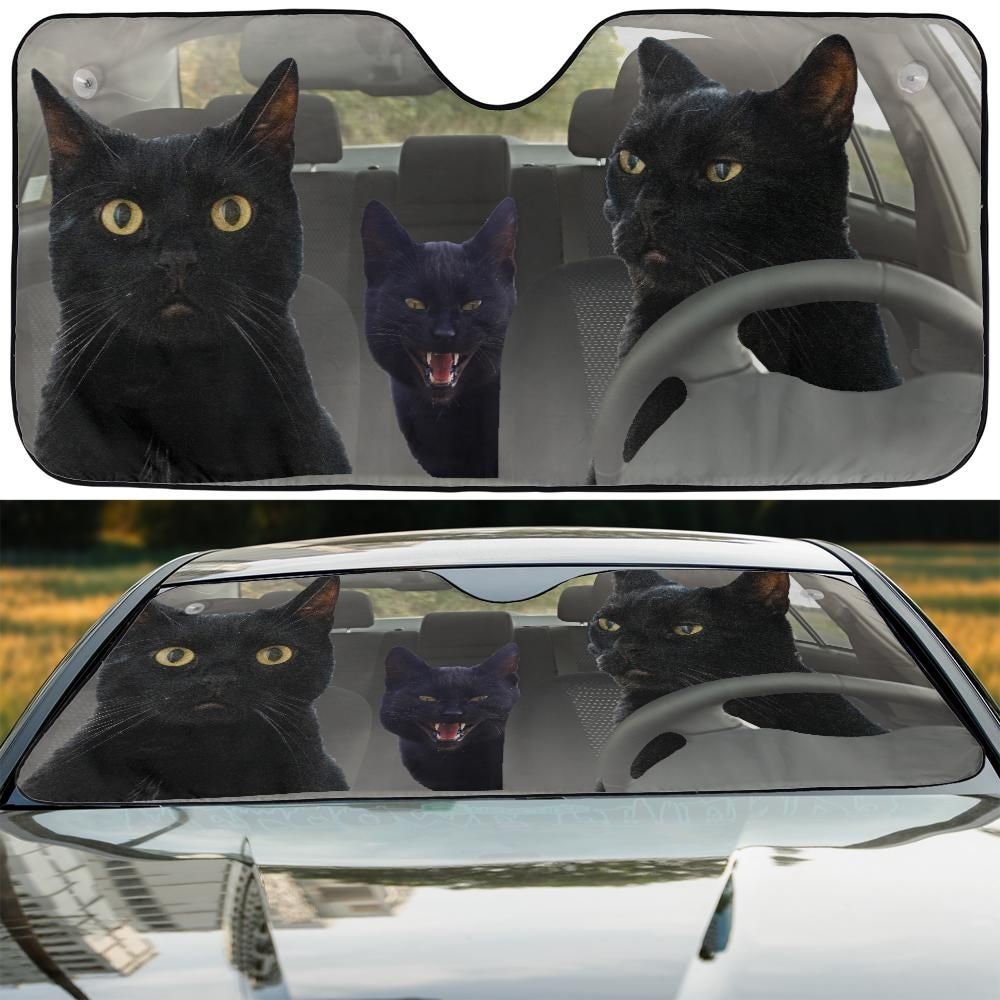 Travelling With Rabbits - Personalized Auto Sunshade - Gift For Couples, Husband Wife main image 0