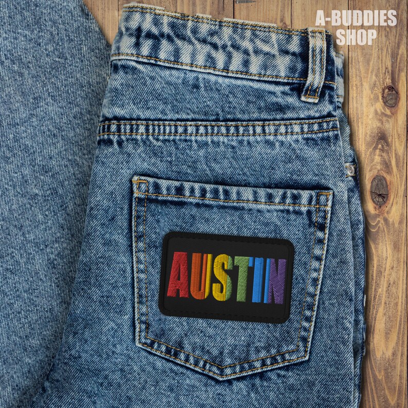 Embroidered Patch Austin Pride Austin City Patch Etsy