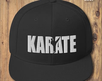 Embroidered Karate Snapback Hat - Karate Classic Snapback - Karate Hat