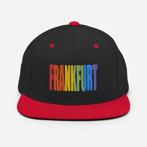 Bestickte Frankfurt Gay Parade Snapback Cap - Frankfurt Pride Cap Bestickt - Frankfurt Cap