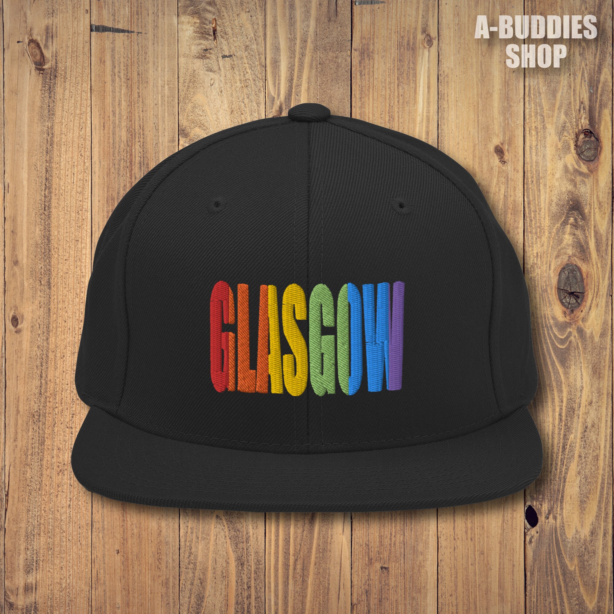 Embroidered Glasgow Gay Parade Snapback Hat Glasgow Pride Classic