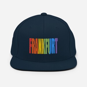 Bestickte Frankfurt Gay Parade Snapback Cap - Frankfurt Pride Cap Bestickt - Frankfurt Cap