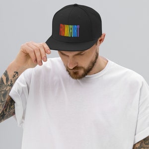 Bestickte Frankfurt Gay Parade Snapback Cap - Frankfurt Pride Cap Bestickt - Frankfurt Cap