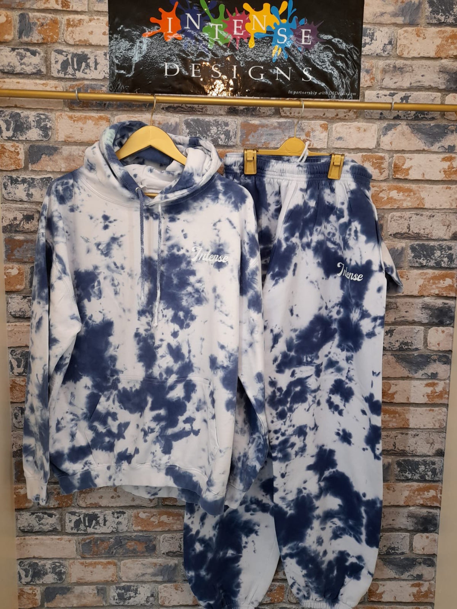 Custom Tie Dye Tracksuit / Loungewear / Unisex Adults / Navy Etsy