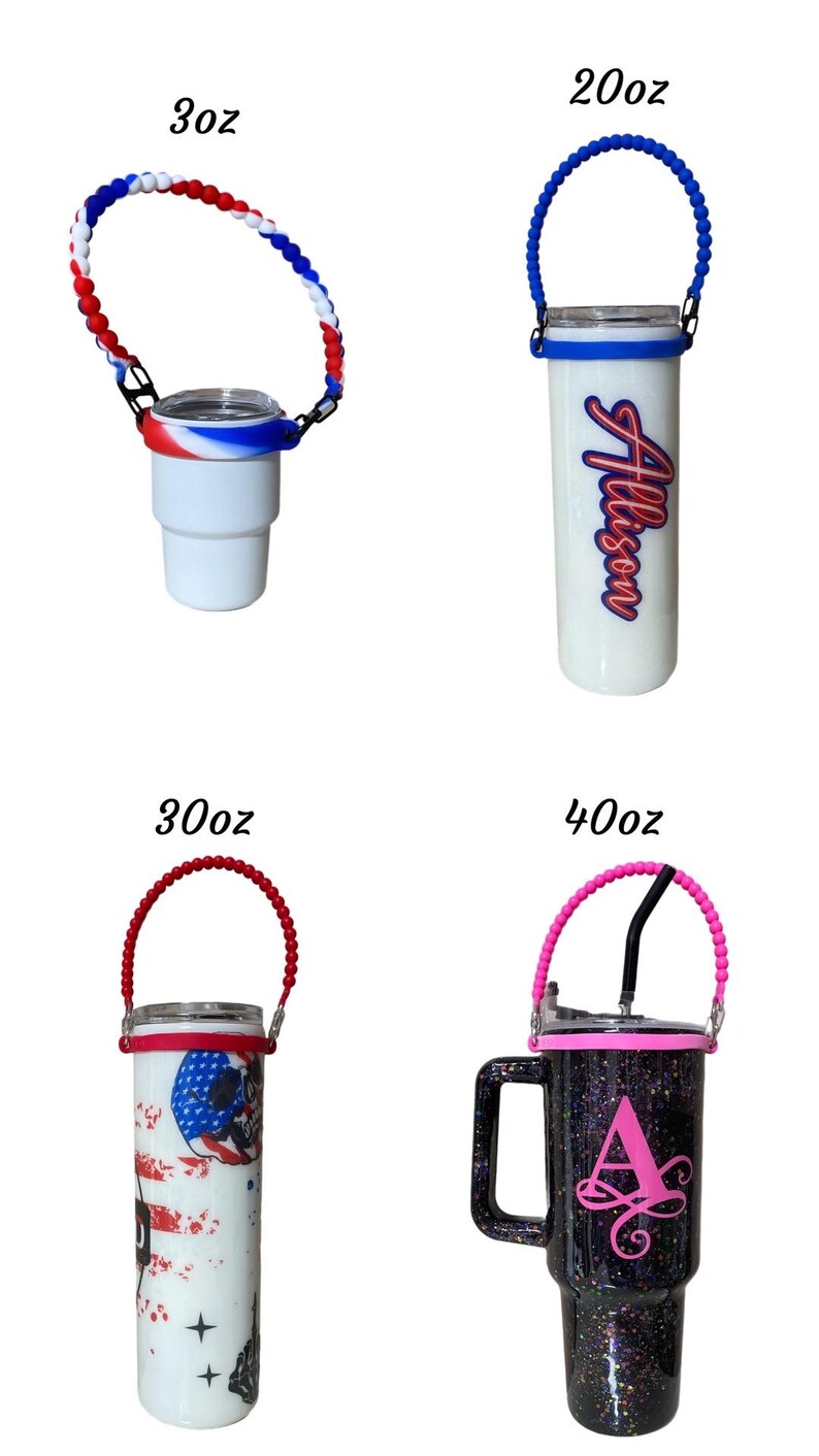 Silicone Portable Rope Handle for Tumblers / Fits Multiple Sizes - Etsy