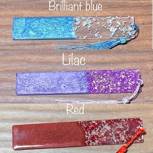 Personalized Resin Glitter Bookmark