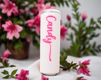 Personalized 20oz Skinny Chunky glitter tumbler / Custom