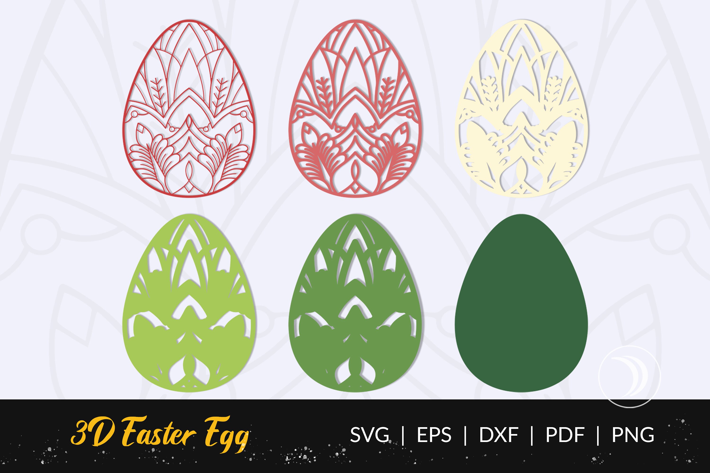 Easter Egg SVG 3D Layered Mandala SVG Easter Egg Paper Cut - Etsy Canada